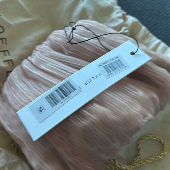 Loeffler Randall Bailey pleated blush clutch- New with tags, never used - Picture 6 of 6